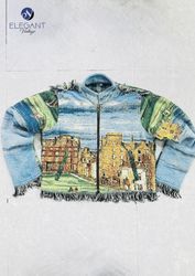 UPCYCLED Tapestry Zip Up Jackets - EVR0626