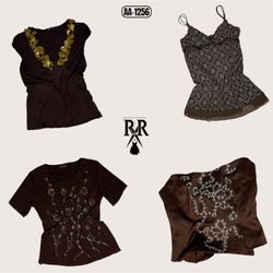Y2K Earthy Tone Mix Tops (AA-1256)