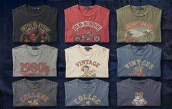 Mixed Graphic Printed T-Shirts