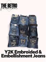 Y2k Embellishment jeans Bootcut