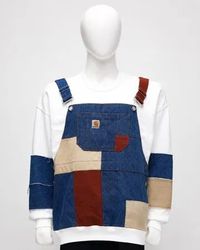 CR02201 Upcycled Carhartt Denim Patchwork Overall ..