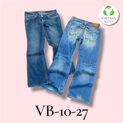 Y2K Embroidered Bootcut Flare Jeans Wholesale Bund..