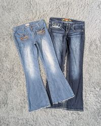***Y2K Cottagecore Embroidered Jeans