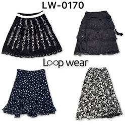 Y2K Dark Floral & Tiered Mesh Skirts