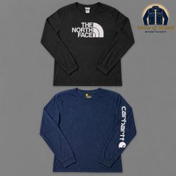 Harley DAVIDSON , CARHARTT, & TNF t shirts
