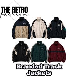 Branded Track Jackets Windbreakers.      #458