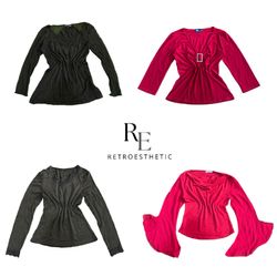 Y2K Unique Girls Full Sleeve Tops RE-3523