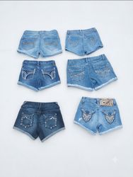 Y2K Embellished Denim Shorts Lot(S-73)