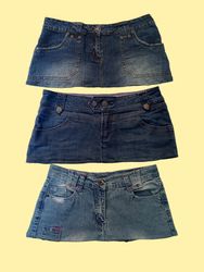 Y2k Denim Mini Skirts(TM090)