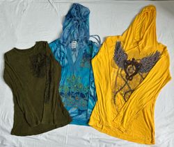 Y2K T Shirt Baby Tees Long Sleeve B # 358