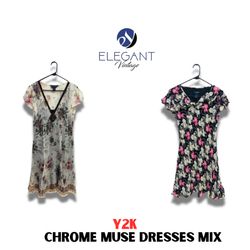 Y2K Chrome Muse Mix Dresses - EV1141