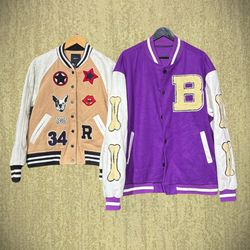 Vintage Baseball Wool Varsity Jacket (FNC:22)