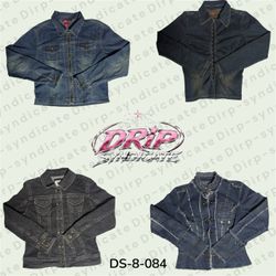 Y2K Denim Zipper & Hook Jacket – Denim Jackets (DS..
