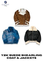 Y2K Suede Shearling Coat & Jackets - EV2306
