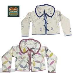 A/W Upcycled Quilted Tie-Front Collar Jackets