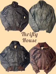 Y2K Leather Jackets(TH/845)