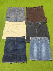 Yv1530 Lee Denim Skirts Lot 17P