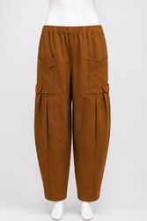 CR2238 UPCYCLED WORKWEAR PLEATED CARGO PANTS
