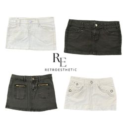 Y2K NYC IT GIRL DENIM MINI SKIRTS RE-3832
