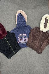 SD573 - Velour Fur Hoodies For Ladies - 15 Pieces