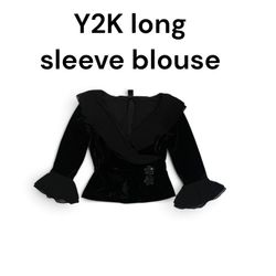 Y2K long sleeve blouse