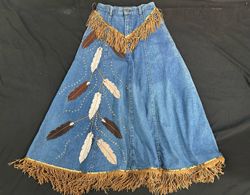 Maxi Denim Skirts B# 628