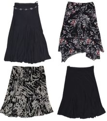 Y2K Midnight Muse Flowy Skirts