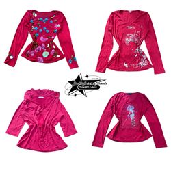 Y2k Nature Vibe Girl Full Sleeve Top B2F-159