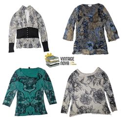 Oltre Women Printed Tops Blouses