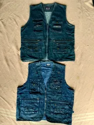 Denim cargo vest 20 pieces
