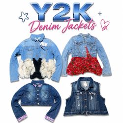 Y2K women denim jackets