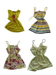 Y2K Green Abstract Camisoles-ST-340