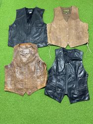 Yv1207 Leather Waistcoat 13P