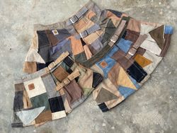 Upcycled Carhartt Patchwork Mini Skirt