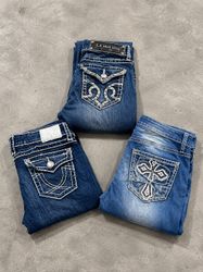 Y2K Style Heavy Stitch Jeans - [TS-0919]