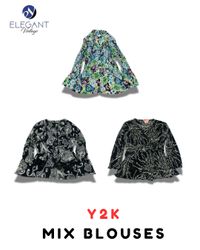 Y2K Mix Blouse - EV2082