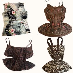 Y2K Cocoa Riot Cami Tops - ST-071