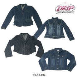 Vintage Y2K Denim Jacket With Retro Edge (DS-10-09..