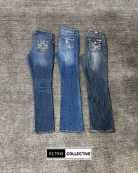 Premium Y2K Embellished Bootcut / Flared Jeans - #..
