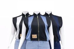 CR2050 Upcycled Shadow Panel Denim Vest