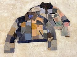 Upcycled Carhartt Patchwork Cropped Jacket (Women’..