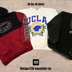 Vintage/Y2K mixed grade sweatshirt and hoodie lot ..