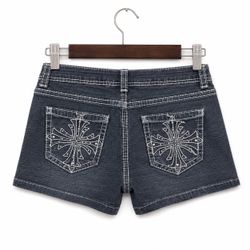 Women Y2K Embroided & Embellished Shorts