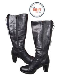 Y2k Vintage Leather Boots 🥾 T2956