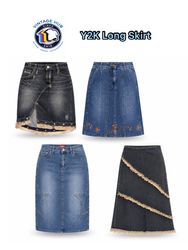 Y2K Long Skirt