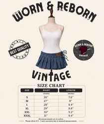 Upcyled Levi’s mini belted denim skirts