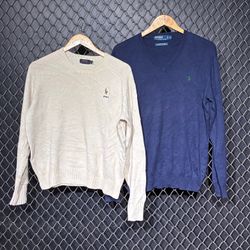 Ralph lauren mix sweater (fnc 742)