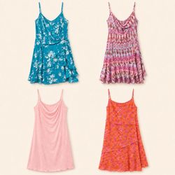 Y2k Printed Summery Slip Dresses