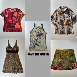 🔥 Save The Queen Vine Print Mesh Top (CV:092)