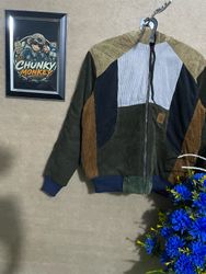 Upcycled Carhartt corduroy hooded jacket 🐒